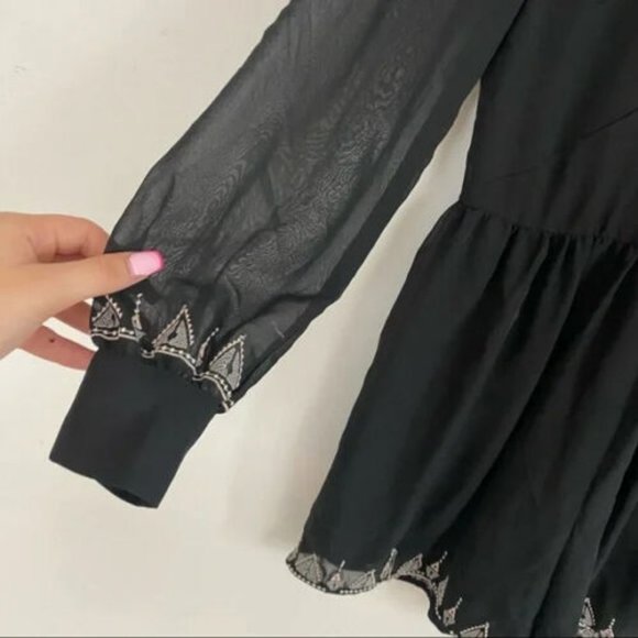 SALE  HOUSE OF HARLOW 1960 x REVOLVE Black ‘Hendrix’ Romper - Picture 4 of 5